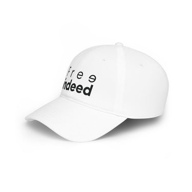 Free Indeed Minimal Christian Baseball Cap | John 8:36 Inspired Faith Hat