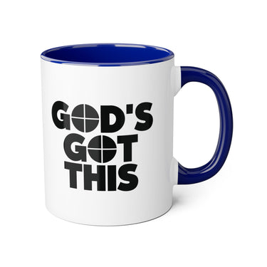 Faith Culture - God’s Got This - Christian Accent Coffee Mug, 11oz Blue 11oz