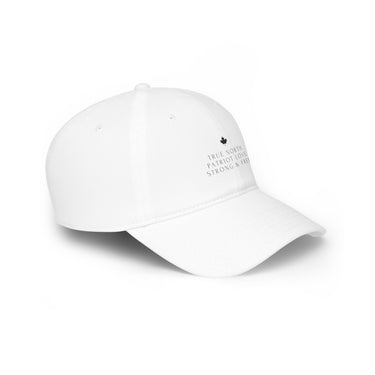 Faith Culture β True North. Patriot Love. Low Profile Baseball Cap β White | Anthem-Inspired Minimalist Hat