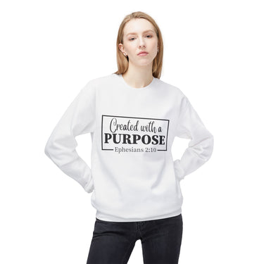 Faith Culture – Created with a Purpose Christian Sweatshirt Ephesians 2:10