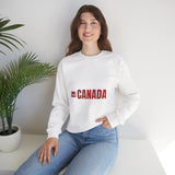Faith Culture – Eh Canada Crewneck Sweatshirt – White | Fun & Friendly Canadian Expression Pullover