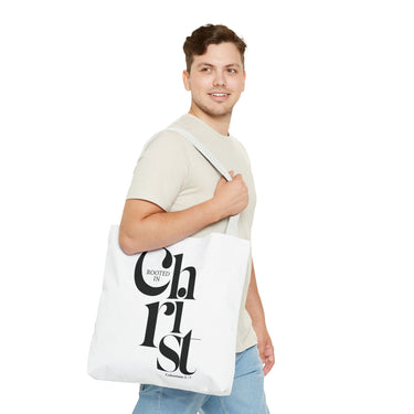 Faith Culture - Rooted in Christ Christian Tote Bag | Colossians 2:7 Bible Verse Bag