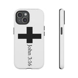 John 3:16 Christian Tough Phone Case iPhone 15 Matte