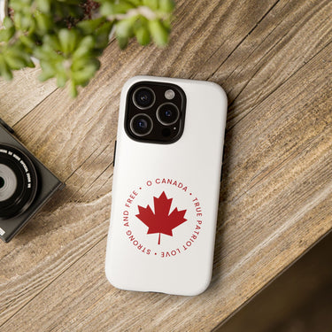 Faith Culture – O Canada Maple Leaf Phone Case | True Patriot Love for All Phones iPhone 16 Pro Glossy