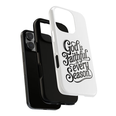 Faith Culture β God Is Faithful in Every Season Christian Tough Phone Case