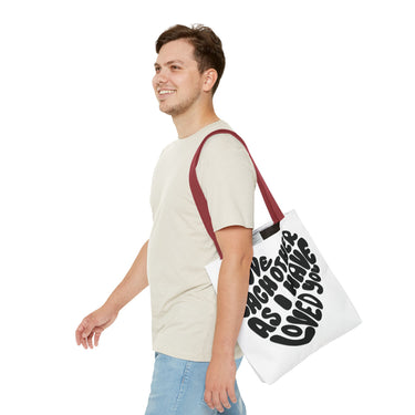 Faith Culture - Serve One Another in Love Christian Tote Bag - Galatians 5:13 Bible Verse