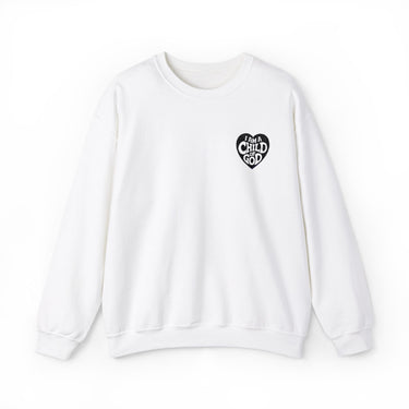 Faith Culture – I Am a Child of God – Christian Unisex Crewneck Sweatshirt White