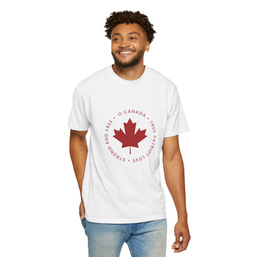 Faith Culture - O Canada Maple Leaf Unisex T-Shirt – White | True Patriot Love Tee White