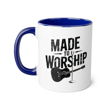 Faith Culture - Made to Worship - Christian Accent Coffee Mug, 11oz