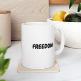 Faith Culture – FREEDOM Christian Mug – Inspirational Faith-Based Coffee Cup, 11oz & 15oz