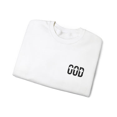 Faith Culture - GOD - Christian Unisex Crewneck Sweatshirt White