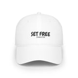 Faith Culture – Set Free John 8:36 Christian Baseball Cap | Freedom in Christ White One size