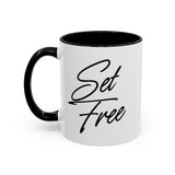 Faith Culture - Set Free Christian Accent Mug, 11oz & 15oz | Bold Freedom Mug