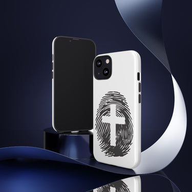 Faith Culture – Cross Fingerprint Christian Tough Phone Case iPhone 13 Glossy
