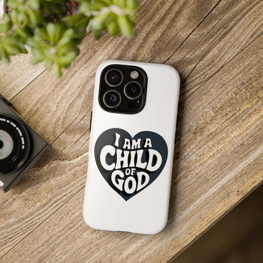 Faith Culture β I Am a Child of God Christian Tough Phone Case iPhone 16 Pro Glossy