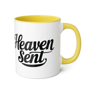 Faith Culture - Heaven Sent - Christian Coffee Mug, 11oz Yellow 11oz