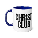 Faith Culture - Christ Club - Christian Accent Coffee Mug, 11oz