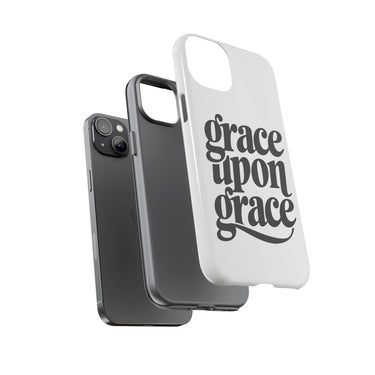 Faith Culture – Grace Upon Grace Christian Tough Phone Case iPhone 14 Plus Glossy