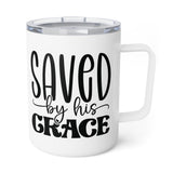 Faith Culture – Saved by His Grace – Christian Coffee and Tea Mug, 10oz 10oz White