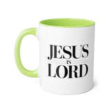 Faith Culture - Jesus Is Lord - Christian Accent Coffee Mug, 11oz