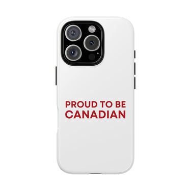 Faith Culture – Proud to Be Canadian Phone Case | Minimalist Canada Day Accessory for All Phones iPhone 16 Pro Glossy