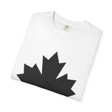 Faith Culture - Bold Black Maple Leaf Unisex T-Shirt β White | Minimalist Canadian Pride Tee
