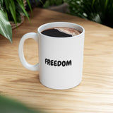 Faith Culture – FREEDOM Christian Mug – Inspirational Faith-Based Coffee Cup, 11oz & 15oz