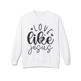 Faith Culture - Love Like Jesus Christian Sweatshirt | Inspirational Faith-Based Apparel White