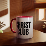 Faith Culture - Christ Club - Christian Accent Coffee Mug, 11oz Red 11oz