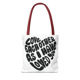Faith Culture - Serve One Another in Love Christian Tote Bag - Galatians 5:13 Bible Verse