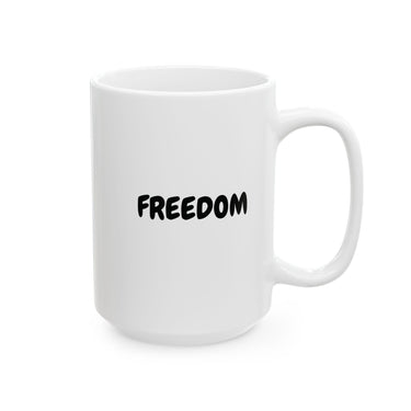 Faith Culture – FREEDOM Christian Mug – Inspirational Faith-Based Coffee Cup, 11oz & 15oz