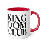 Faith Culture - Kingdom Club - Christian Accent Coffee Mug, 11oz Red 11oz