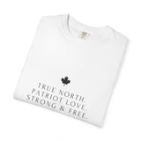 Faith Culture - True North Patriot Love Unisex T-Shirt – White | Minimalist Canadian Anthem Tee