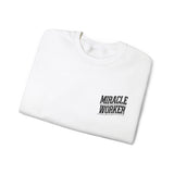 Faith Culture - Miracle Worker - Christian Unisex Crewneck Sweatshirt White
