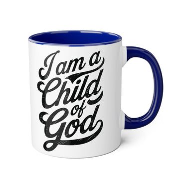 Faith Culture - Child of God - Christian Accent Coffee Mug, 11oz Blue 11oz