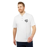 Faith Culture - Jesus Heart - Christian Unisex Performance Polo by adidasĀ®