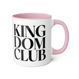 Faith Culture - Kingdom Club - Christian Accent Coffee Mug, 11oz Pink 11oz