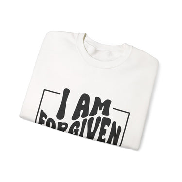 Faith Culture - I Am Forgiven Christian Sweatshirt Inspirational Bible Verse Pullover for Men and Women