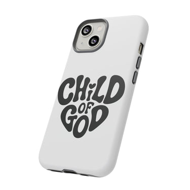 Faith Culture β I Am a Child of God Christian Tough Phone Case iPhone 14 Matte