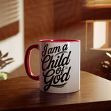 Faith Culture - Child of God - Christian Accent Coffee Mug, 11oz Red 11oz