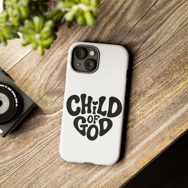 Faith Culture β I Am a Child of God Christian Tough Phone Case iPhone 15 Matte