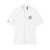 Faith Culture - Hallelujah - Christian Unisex Performance Polo by adidasĀ® White