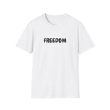 Faith Culture – Freedom Unisex T-Shirt – White | Bold Christian Statement Tee Inspired by Galatians 5:1