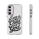 Faith Culture β I Am a Child of God Christian Tough Phone Case Samsung Galaxy S23 Plus Glossy