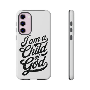 Faith Culture β I Am a Child of God Christian Tough Phone Case Samsung Galaxy S23 Plus Glossy