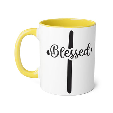 Faith Culture - Blessed at the Cross - Christian Accent Coffee Mug, 11oz