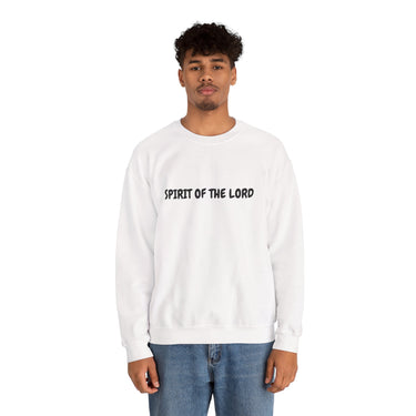 Faith Culture β Spirit of the Lord Unisex Crewneck Sweatshirt β White | Christian Comfort Sweatshirt Inspired by 2 Corinthians 3:17