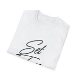 Faith Culture – Set Free Unisex T-Shirt – White | Christian Freedom Tee Inspired by John 8:36