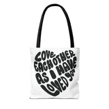 Faith Culture - Love One Another Christian Tote Bag - Bible Verse John 13:34