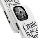 Faith Culture – Create in Me a Clean Heart Christian Tough Phone Case iPhone 16 Pro Matte